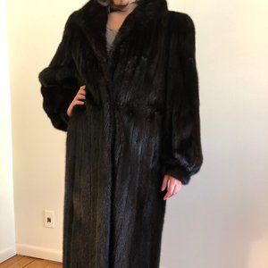 Women's Dark Ranch Mink Fur Coat